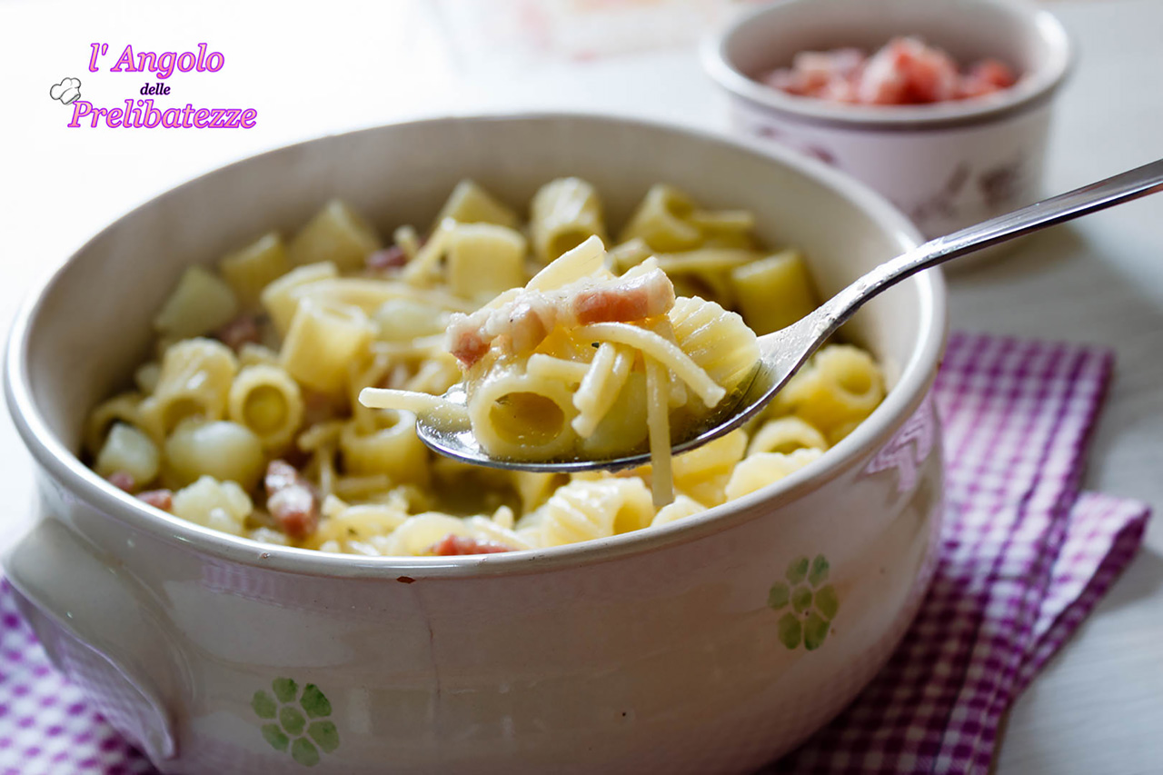 Pasta Corta Con Patate E Pancetta L Angolo Delle Prelibatezze
