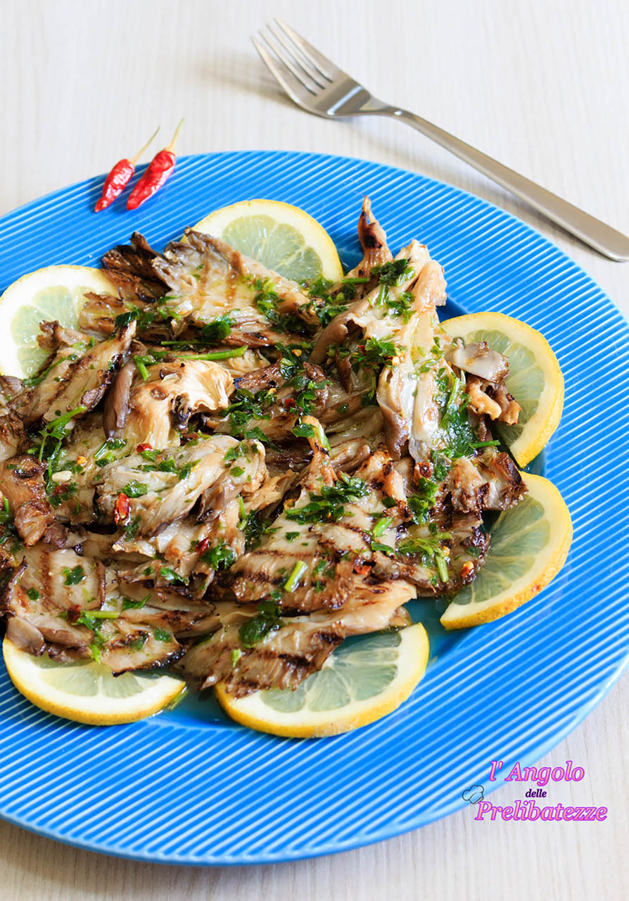 Funghi Pleurotus Ai Ferri L Angolo Delle Prelibatezze