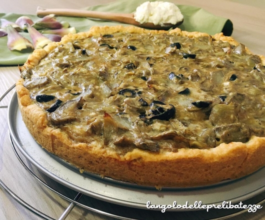 torta salata carciofi e ricotta