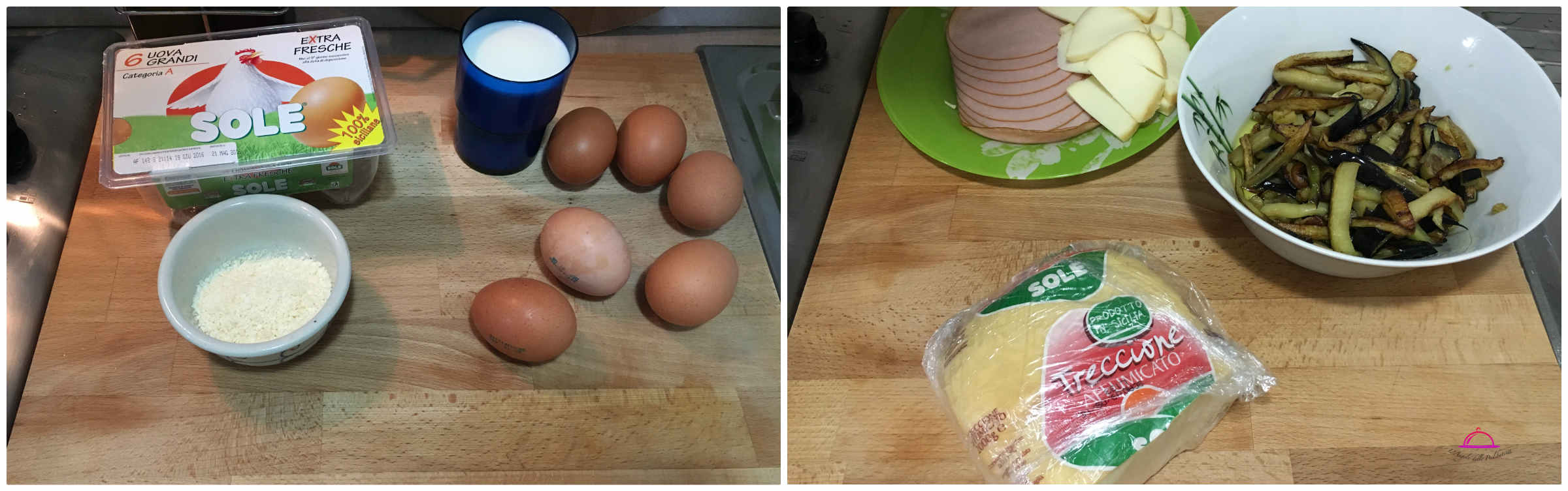 rotolo di frittata farcito