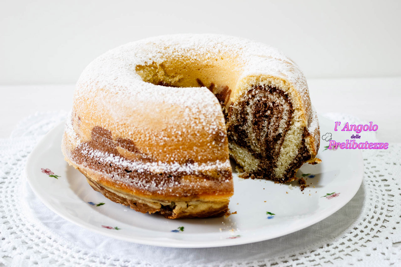 ciambella soffice marmorizzata