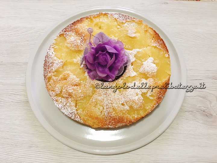 torta all'ananas senza grassi