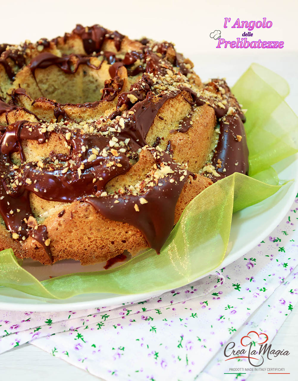 Torta Rosa alle nocciole