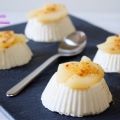 panna cotta allo zenzero con pera caramellata