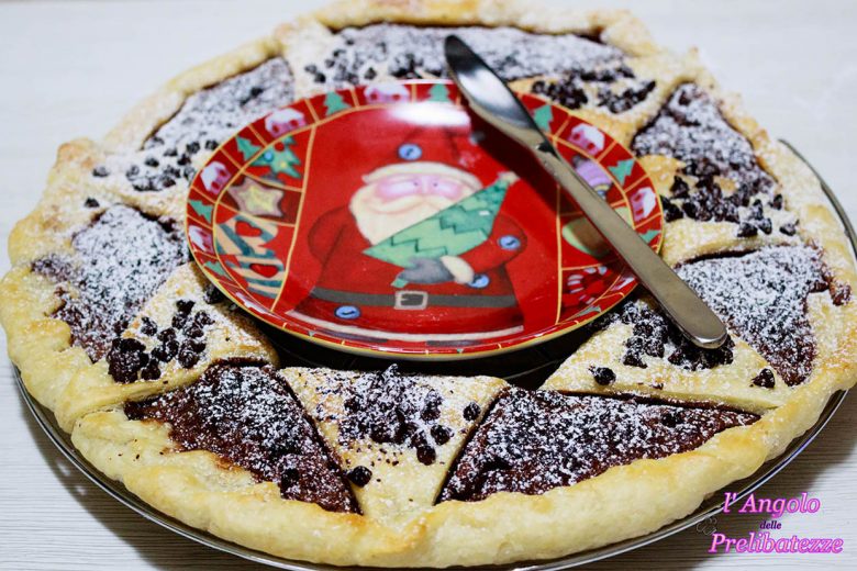 corona natalizia alla Nutella