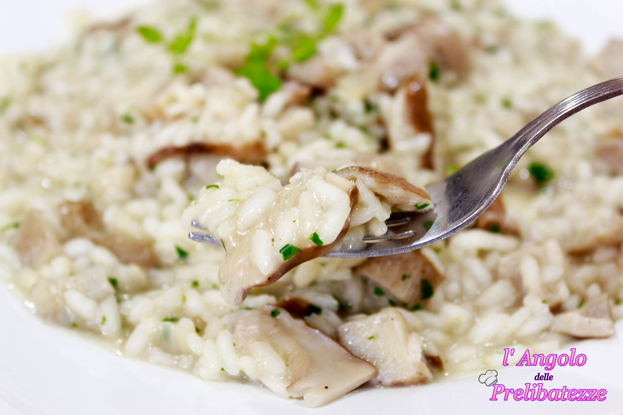 Risotto con funghi porcini. Ricetta personale, molto light e con funghi