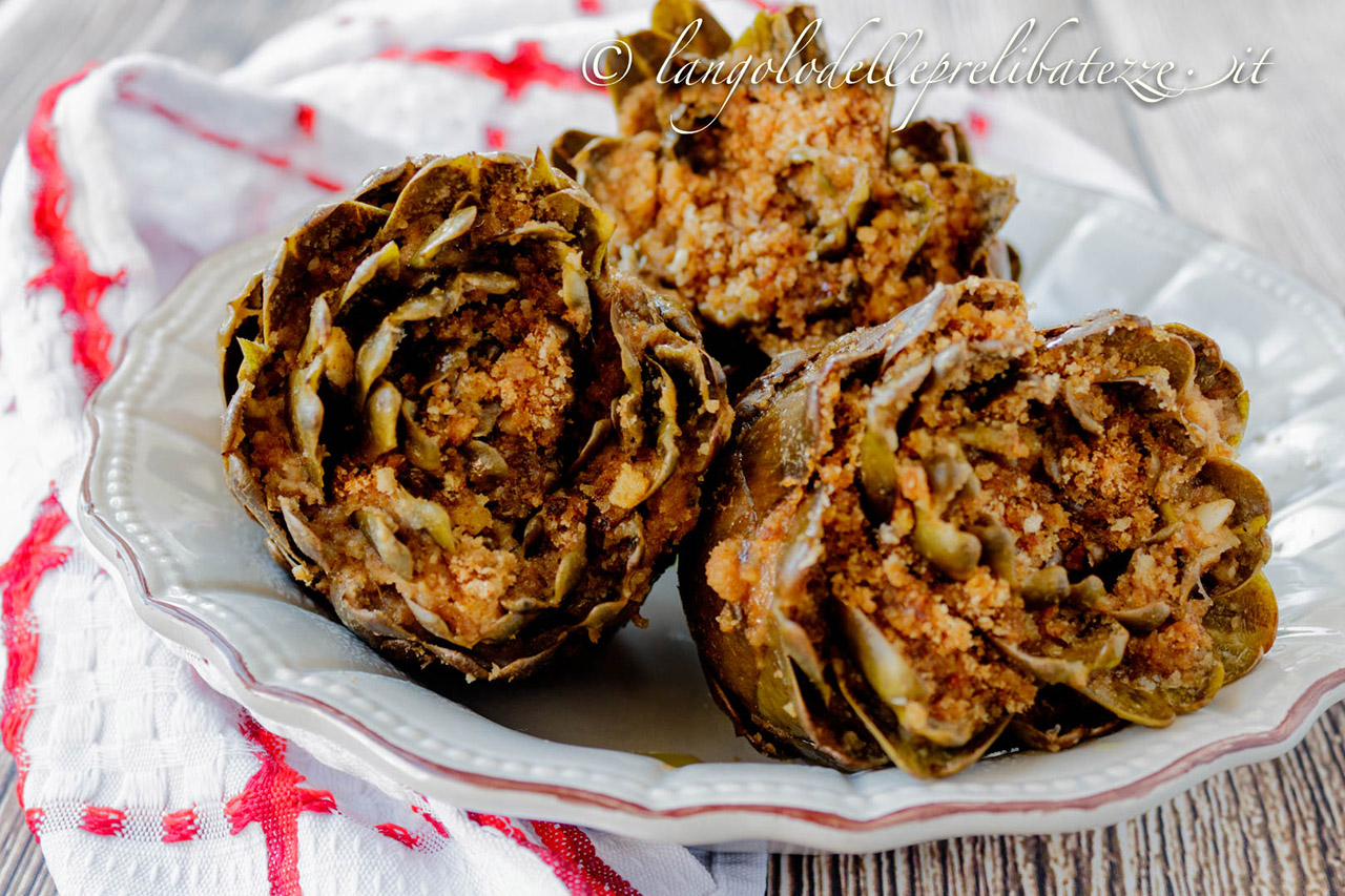 carciofi-con-la-mollica-e cotti-al-vapore